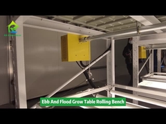 이중 계층 심방 에브 앤 플로우 온실 롤링 벤치 성장 테이블