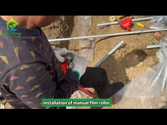 온실 매뉴얼 상단 필름 롤러 (환기 시스템용)