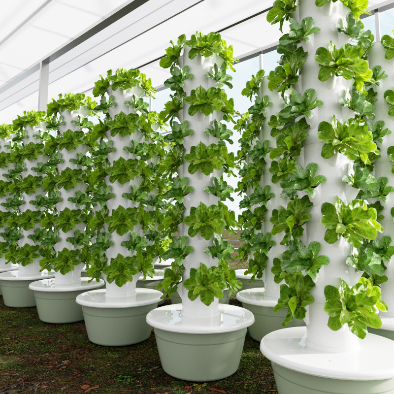 Home Use Indoor Garden Soilless Hydroponic System Grow Tower 5/7/9 Layers With Light