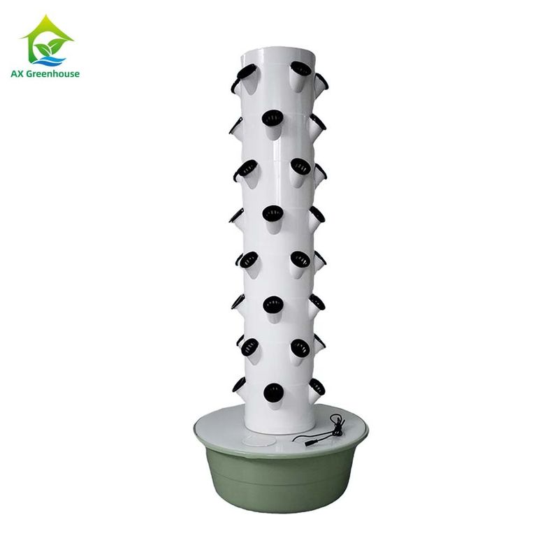 Vertical 5 Holes Each Layer Custom Multi-layer Petal Hydroponic Tower for Lettuce